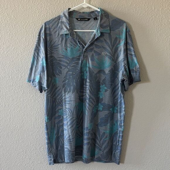 Travis Mathews Tropical Print Polo size Large - Picture 1 of 4